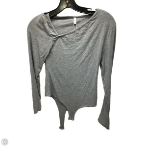 Bodysuit By Clothes Mentor In Grey, Size: M ballet bodysuit basic bodysuit