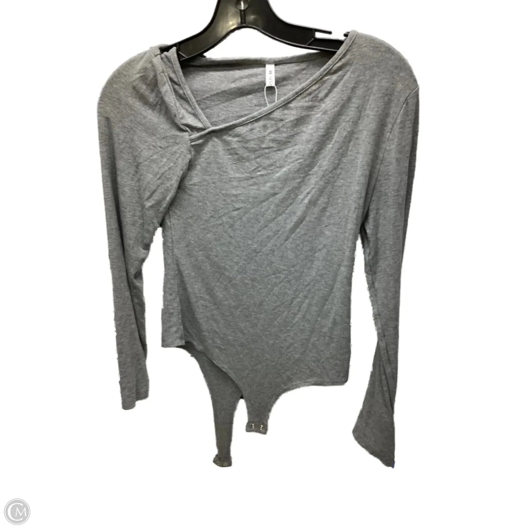 Bodysuit By Clothes Mentor In Grey, Size: M ballet bodysuit basic bodysuit