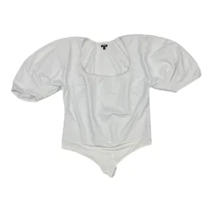 spring bodysuit grey bodysuit Bodysuit By Express In White, Size:Xl