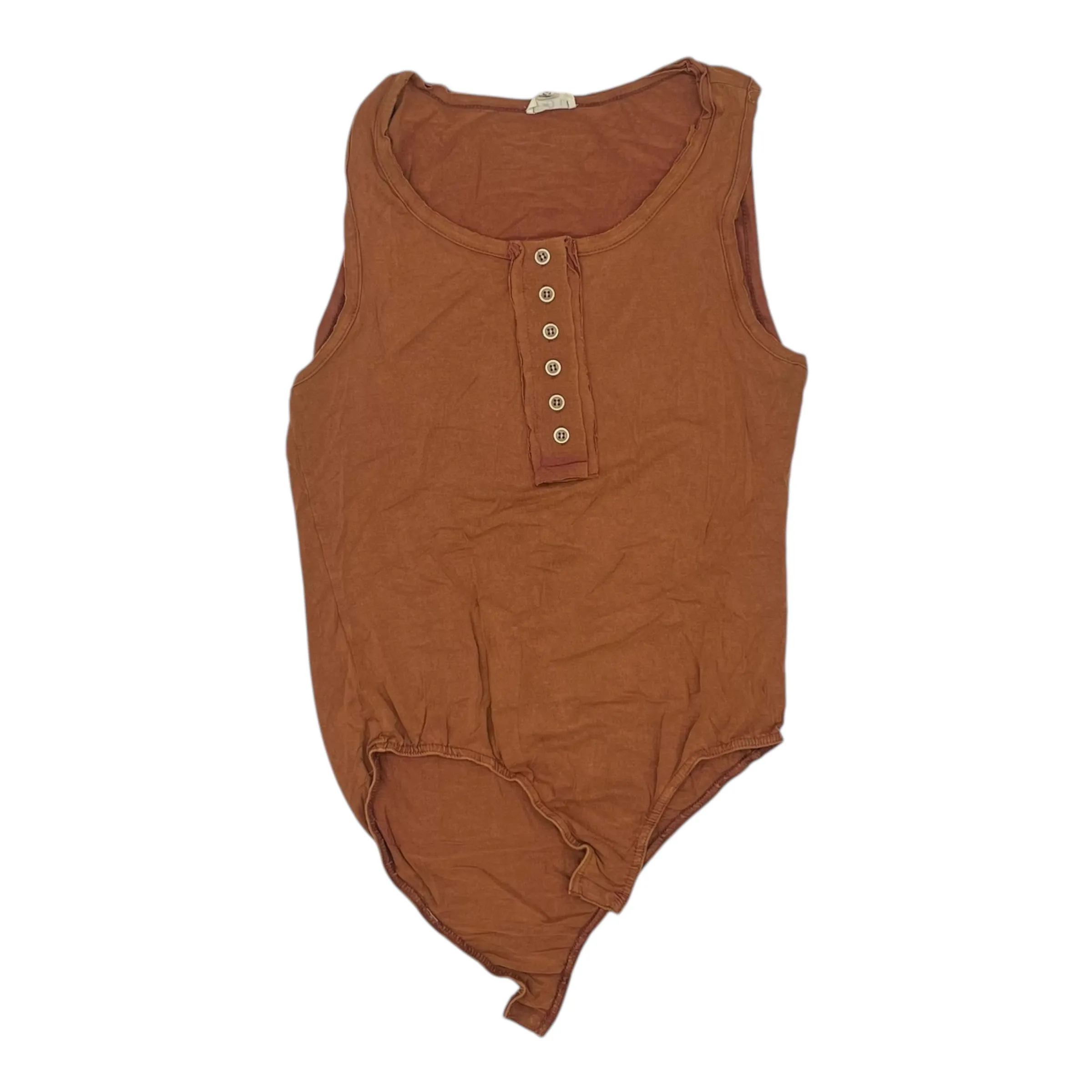 Bodysuit By Pol In Orange, Size:L bodysuit with shorts