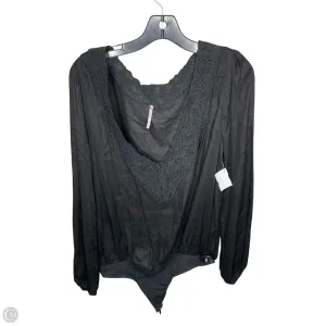 Bodysuit By Free People In Black, Size: M embroidered bodysuit