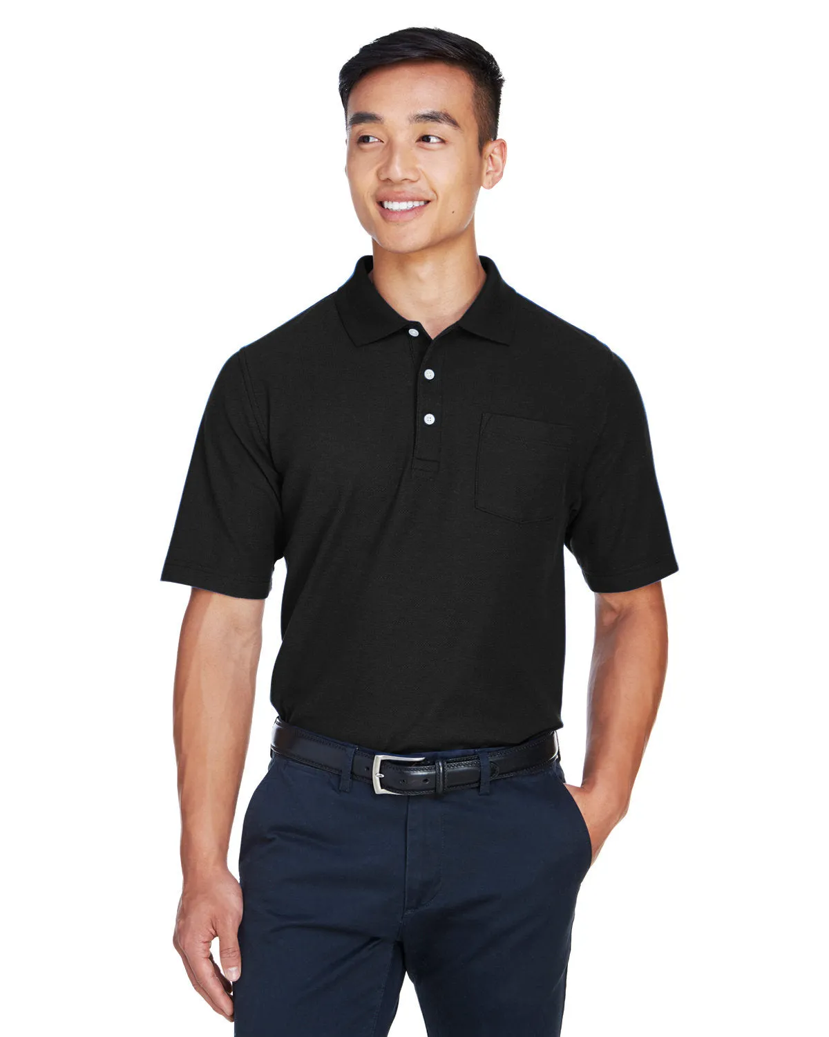 Clubhouse Ready Devon & Jones DG150P Men's DRYTEC20 Performance Pocket Polo