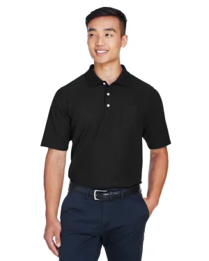 Devon & Jones DG150P Men's DRYTEC20 Performance Pocket Polo Tri Blend Composition
