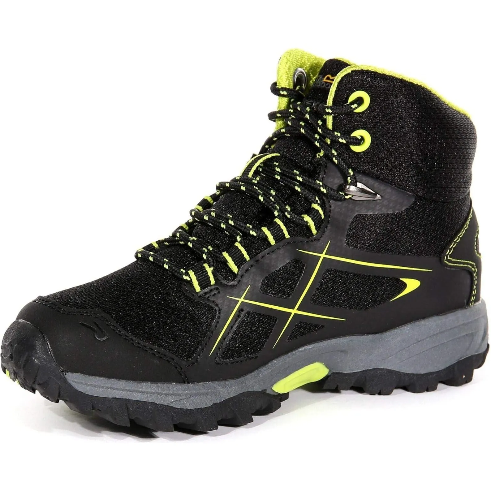 moisture resistant Regatta Kota Mid Junior Waterproof Walking Boots - Black