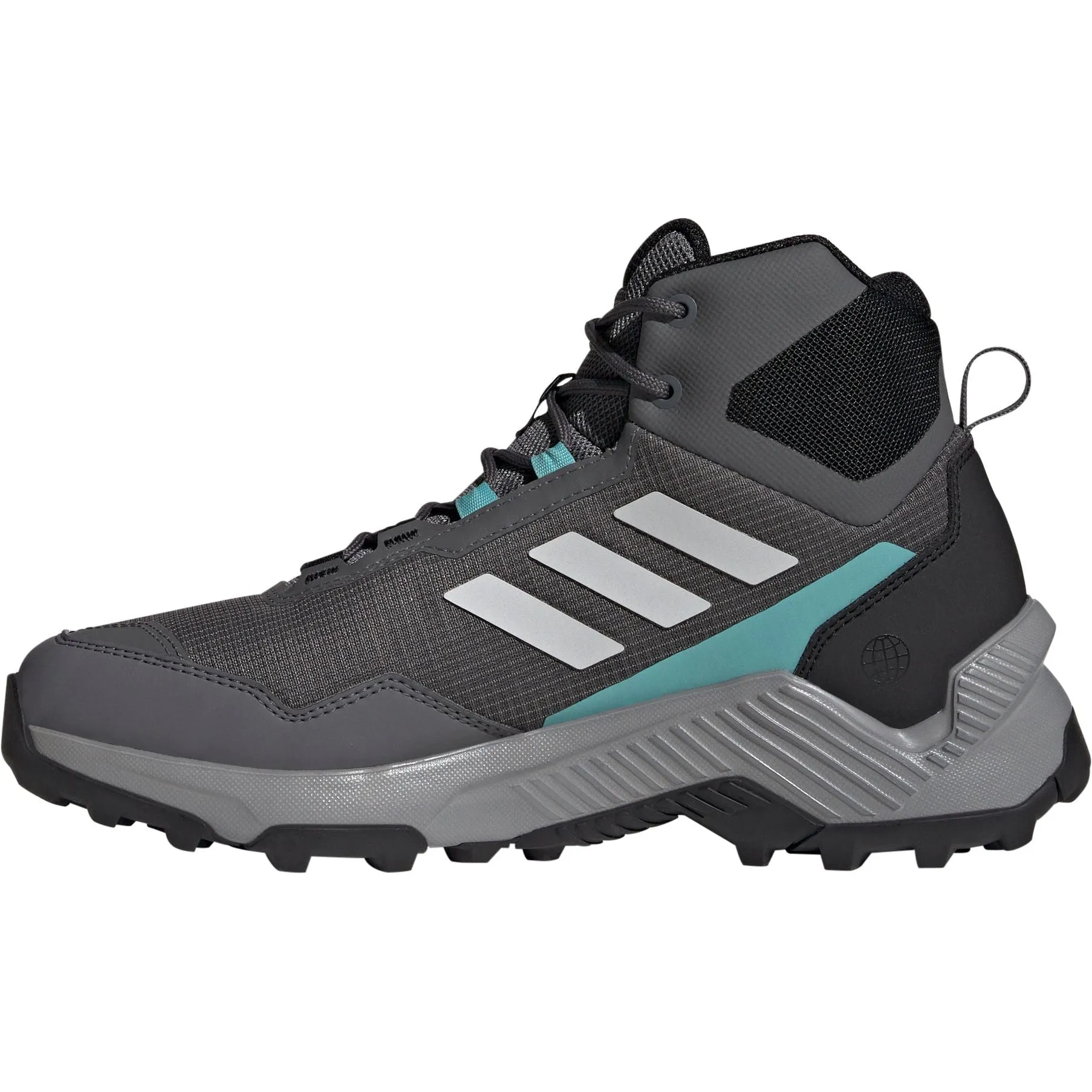 River Walk Rugged Outsole adidas Terrex Eastrail 2 Mid RAIN.RDY Womens Walking Boots - Grey