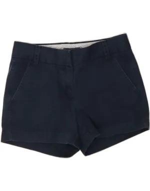 J. CREW Womens Chino Shorts US 0 XS W28  Navy Blue Cotton Non Irritating Tags