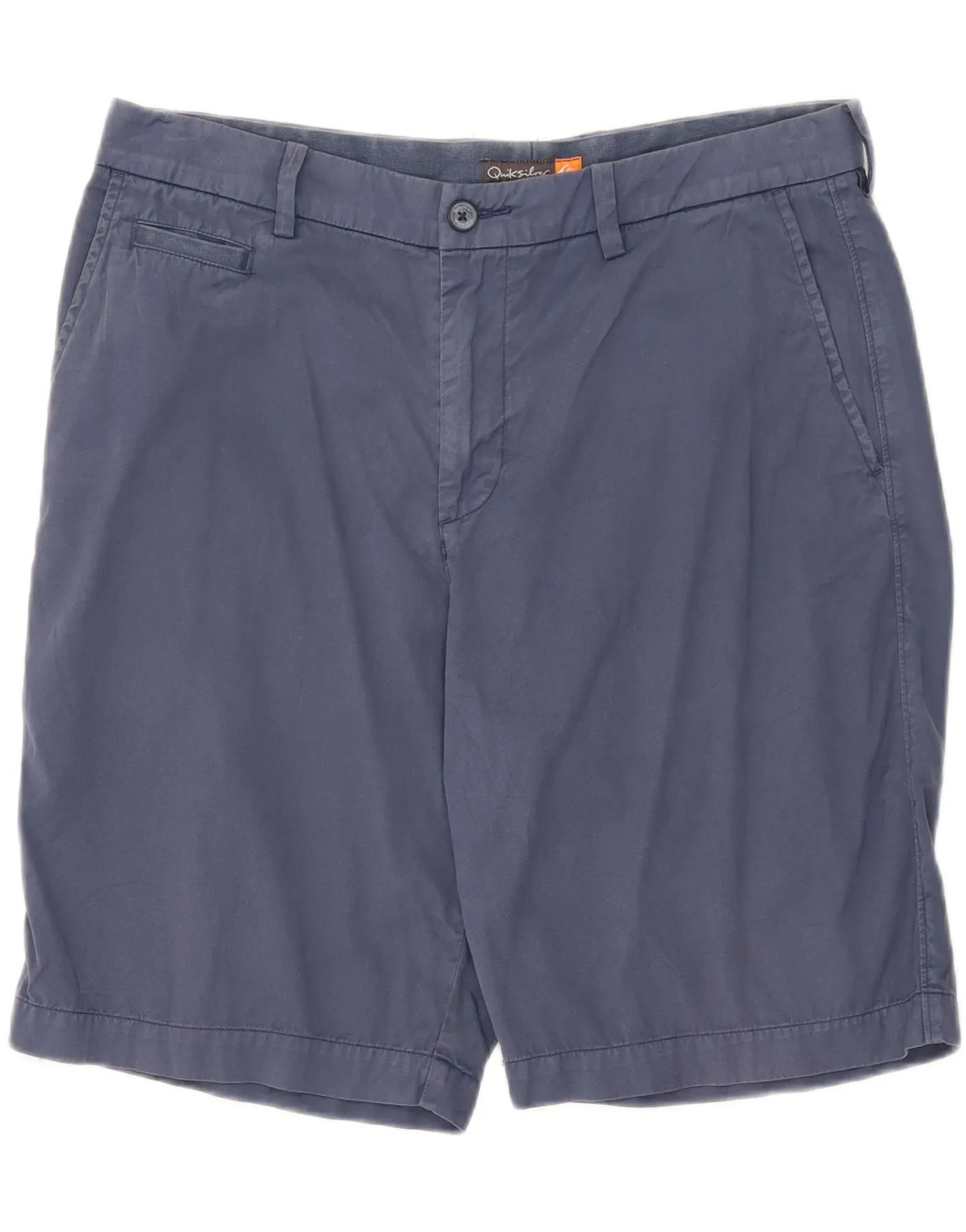 Quick Dry Technology QUIKSILVER Mens Chino Shorts W34 Large  Navy Blue Cotton