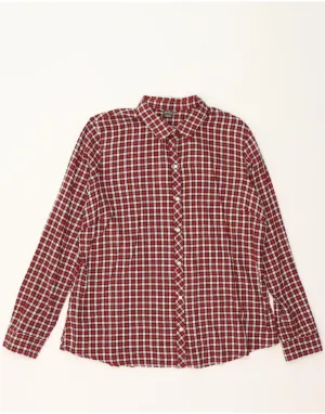 Unmatched comfort EDDIE BAUER Womens Shirt UK 16 Large Red Check Cotton