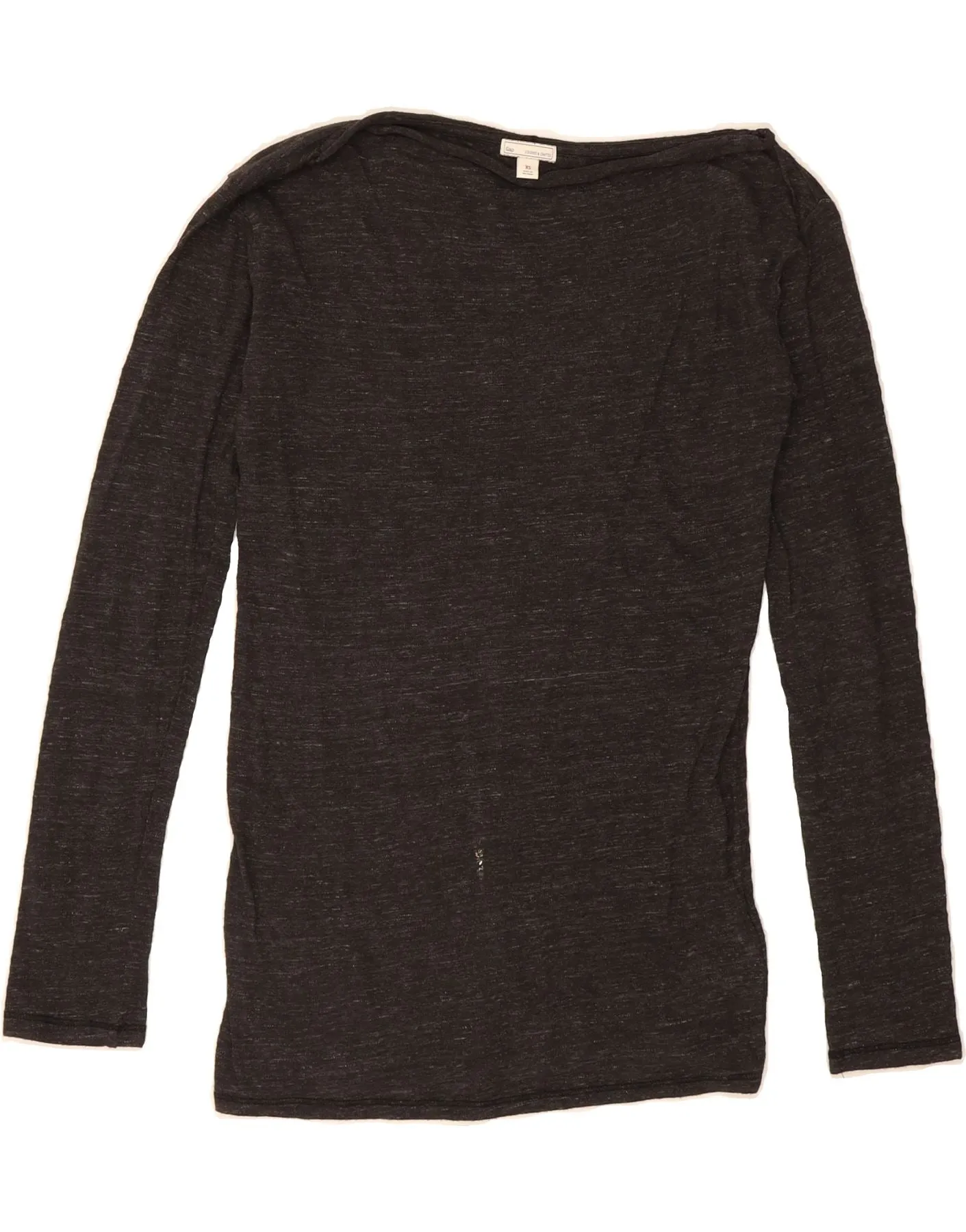 GAP Womens BEST SELL Long Sleeve UK 6 XS Grey Flecked Cotton Comfortable Piece