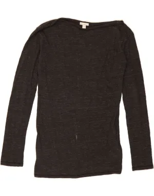 GAP Womens BEST SELL Long Sleeve UK 6 XS Grey Flecked Cotton Comfortable Piece