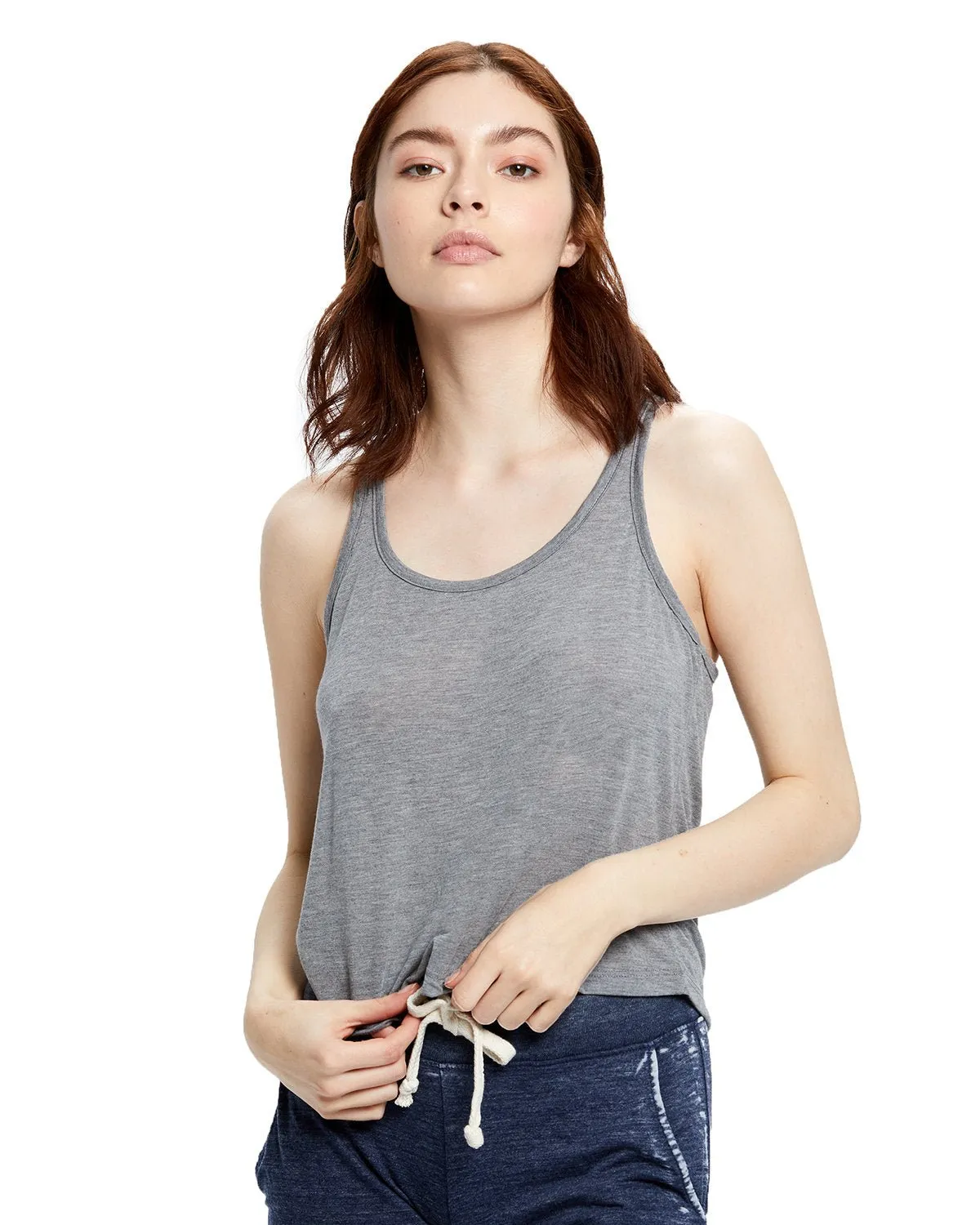 US Blanks US510 Women's Sheer Cropped Racer Tank Top Universal Silhouette Outdoor Adventure