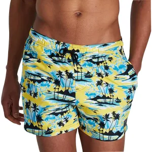 Speedo Printed Leisure 14 Inch Mens Swim Shorts - Yellow Best Seller Reinforced Strap Anchors