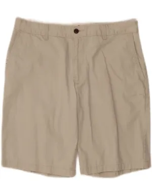 DOCKERS Mens Chino Shorts W34 Large  Beige Cotton Secure Zipper Closure