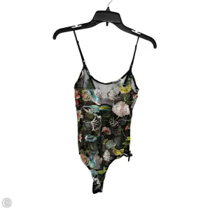 velvet bodysuit Bodysuit By Blush In Floral Print, Size: S