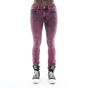 Workwear Ready Quick Drying Fabric PUNK SUPER SKINNY IN RUBY RED