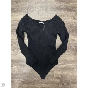 Bodysuit By Abercrombie And Fitch In Black, Size: L floral bodysuit holiday bodysuit