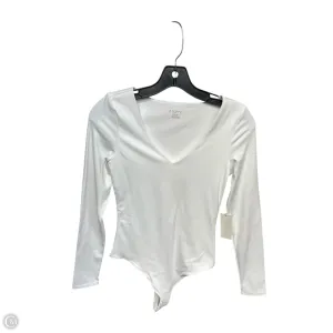 Bodysuit By Z Supply In White, Size: Xs ribbed bodysuit outdoor bodysuit
