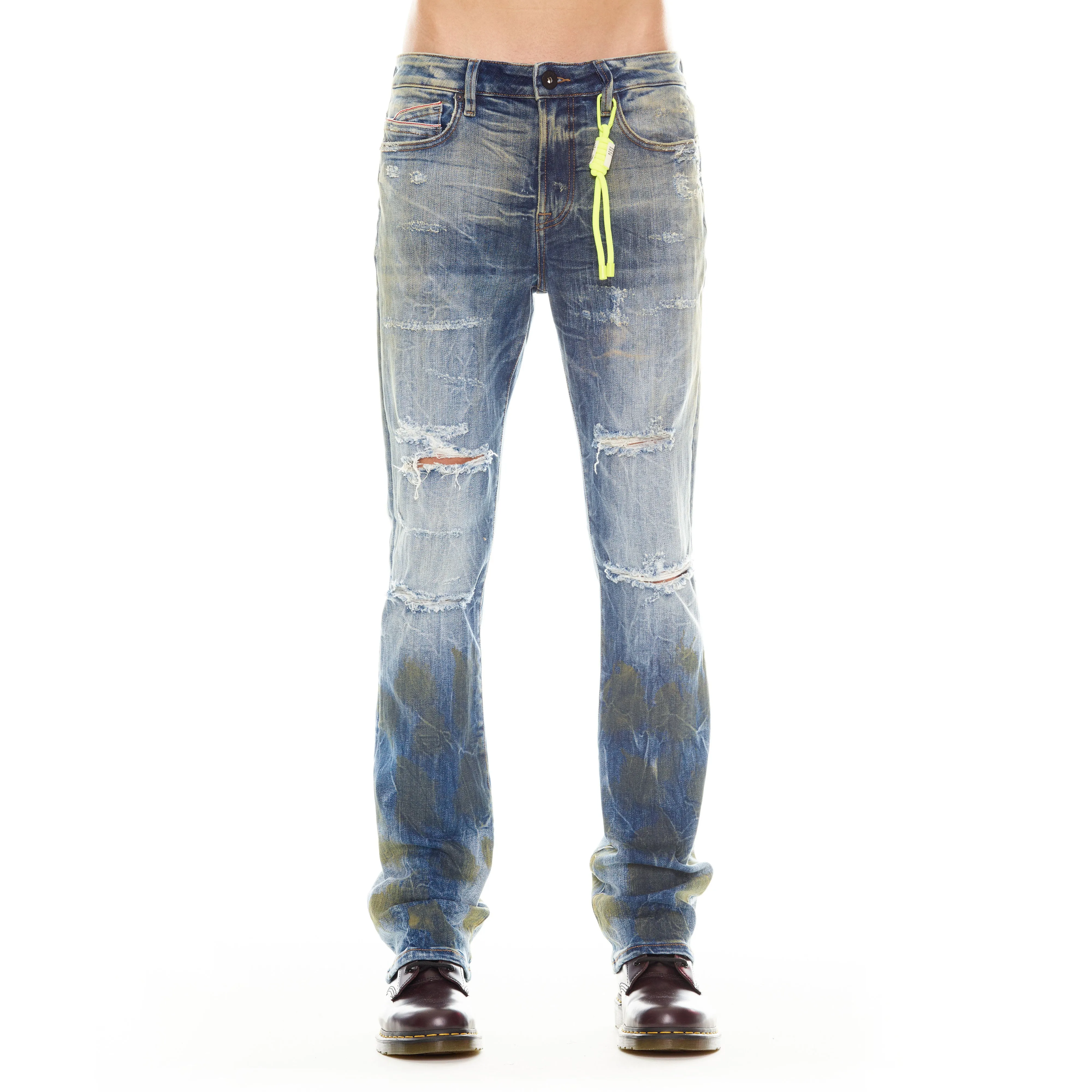 Cult's Lenny Bootcut Jeans in Damian Clean Shape school outfit