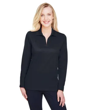 Casual Design DG20LW - Devon & Jones CrownLux Performance? Ladies Plaited Long Sleeve Polo Shirt