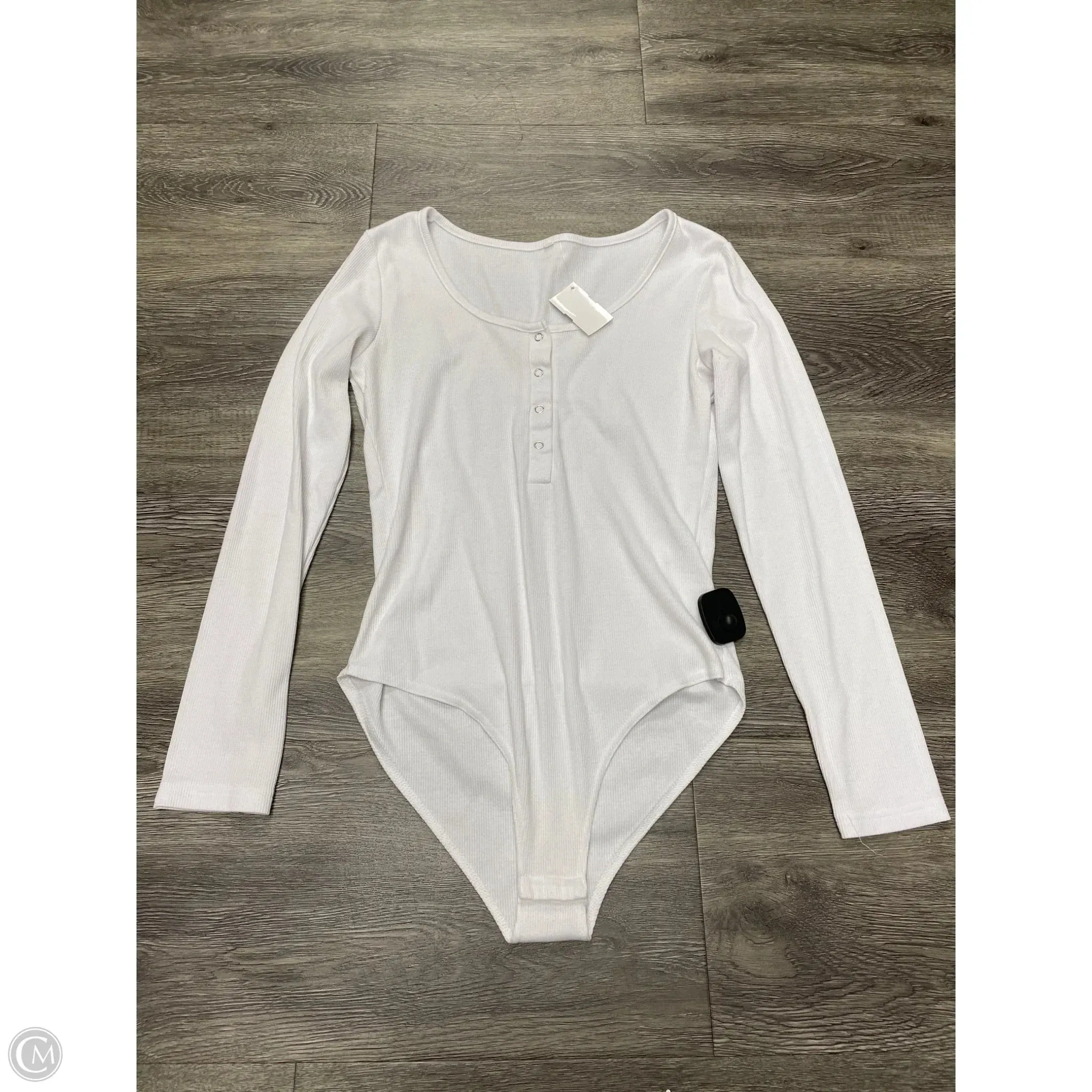 tiktok bodysuit everyday bodysuit Bodysuit By Cmf In White, Size: M