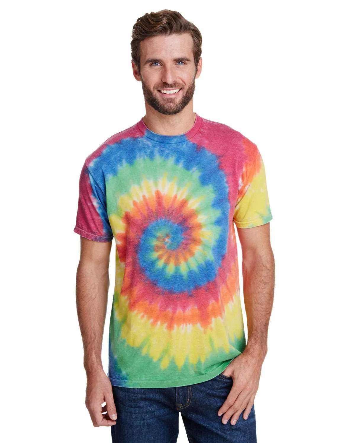 Tie-Dye CD1090 Adult Burnout Festival T-Shirt Soft Fabric