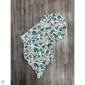 cozy bodysuit Bodysuit By Free People In Blue & White, Size: M