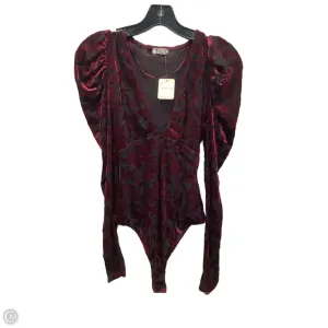 Bodysuit By Free People In Maroon, Size: S winter bodysuit cozy bodysuit