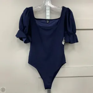 pink bodysuit beige bodysuit Bodysuit By Shein In Navy, Size: L