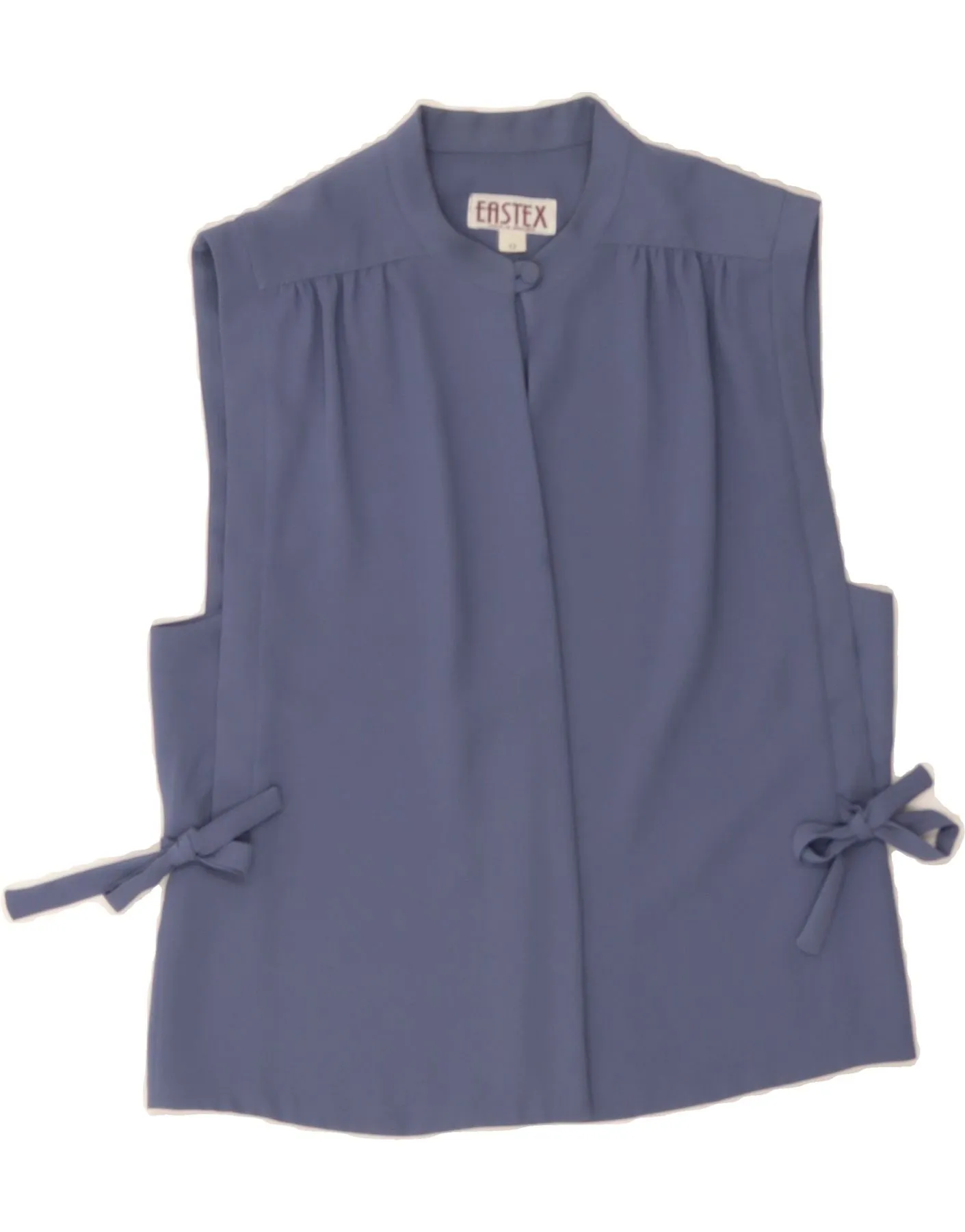 EASTEX Womens Shirt Blouse UK 12 Medium Blue Polyester Unisex Choice Contemporary Design