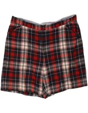 Eco-Friendly Choice Seasonal Trend TOMMY HILFIGER Womens Chino Shorts US 18 2XL W40  Navy Blue Check Cotton