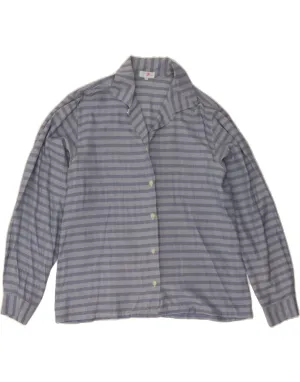 BALLOON Womens Shirt Blouse EU 38 Medium Blue Striped Silk Weekend Adventure Pocket Detailing