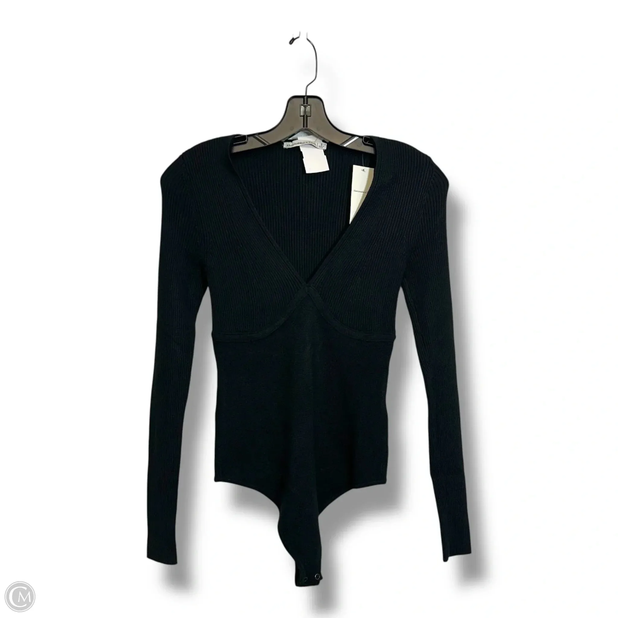 Bodysuit By Abercrombie And Fitch In Black, Size: S blue bodysuit