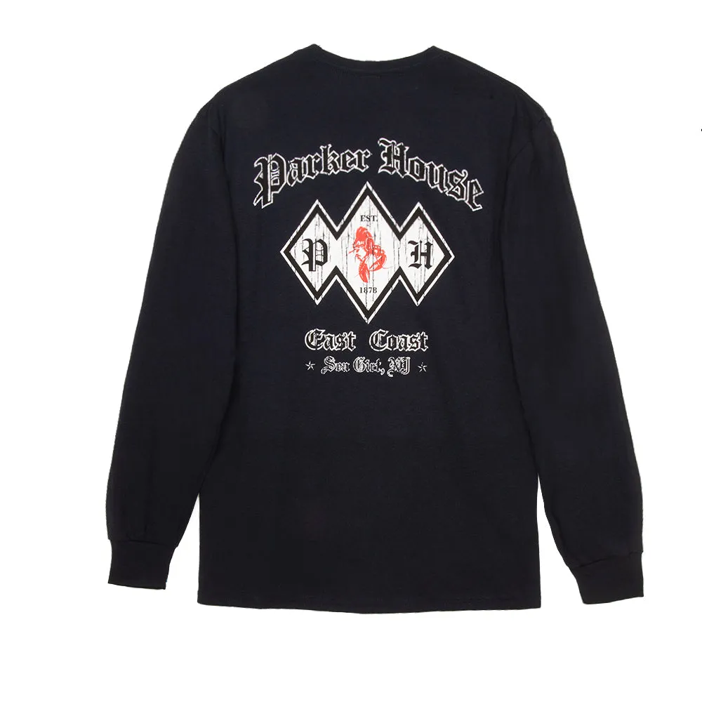 Diamond Back Long Sleeve Cool Weather Wear DropShoulderDesign