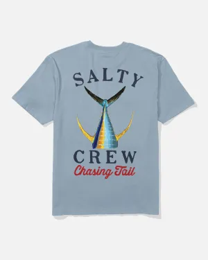 comfortable top Tailed Classic Tee - Blue Fog