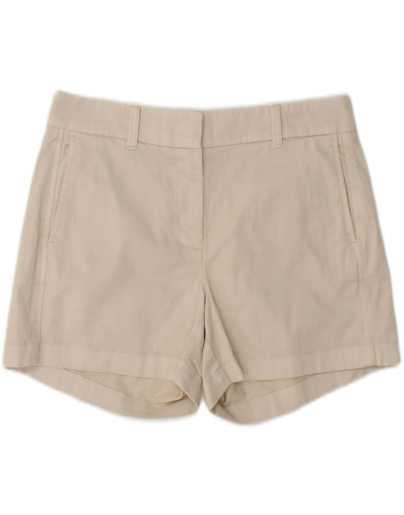 Brushed Inner Lining J. CREW Womens Chino Shorts US 2 XS W24  Beige Cotton