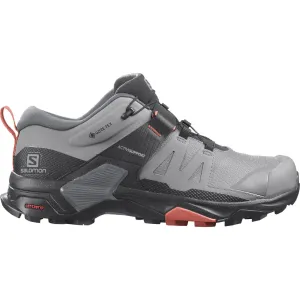 Storm Ready Protective Fit Salomon X Ultra 4 GORE-TEX Womens Walking Shoes - Grey