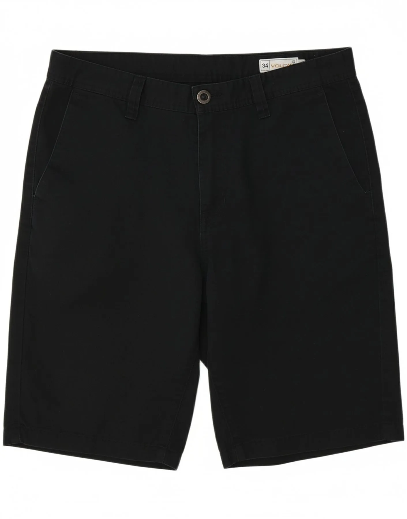 VOLCOM Mens Chino Shorts W34 Large  Black Polyester volleyball outfit
