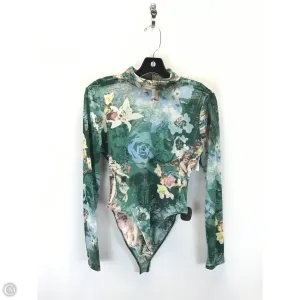 Bodysuit By Clothes Mentor In Floral Print, Size: M winter bodysuit