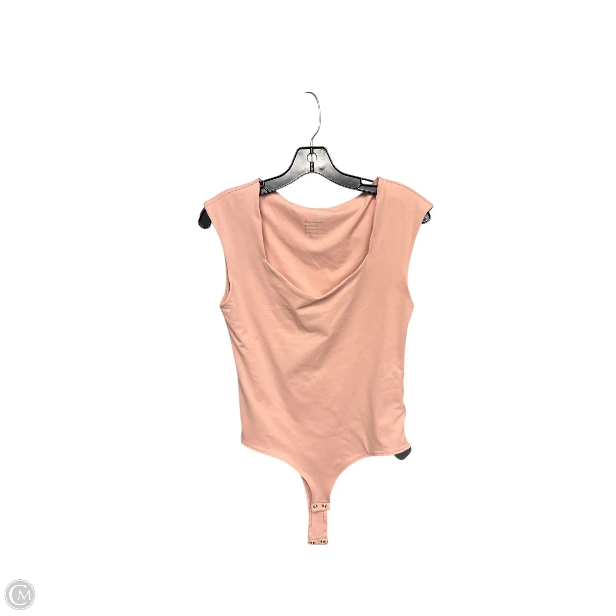 Bodysuit By Clothes Mentor In Pink, Size: L model style bodysuit