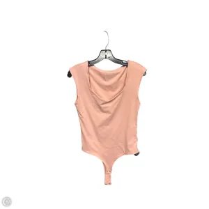 Bodysuit By Clothes Mentor In Pink, Size: L model style bodysuit