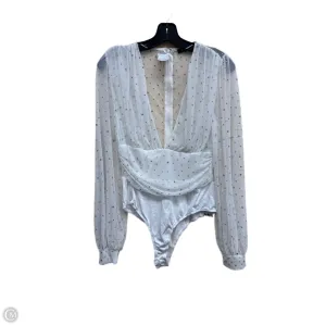 Bodysuit By Clothes Mentor In White, Size: 0 nude bodysuit