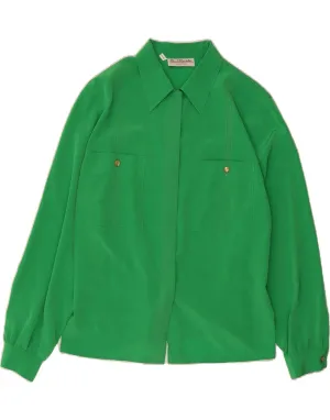 Bold Prints RENATO BALESTRA Womens Shirt Blouse IT 50 XL Green Polyester