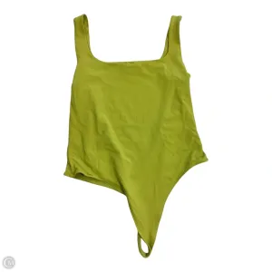 metallic bodysuit Bodysuit By House Of Harlow In Yellow, Size: Xl
