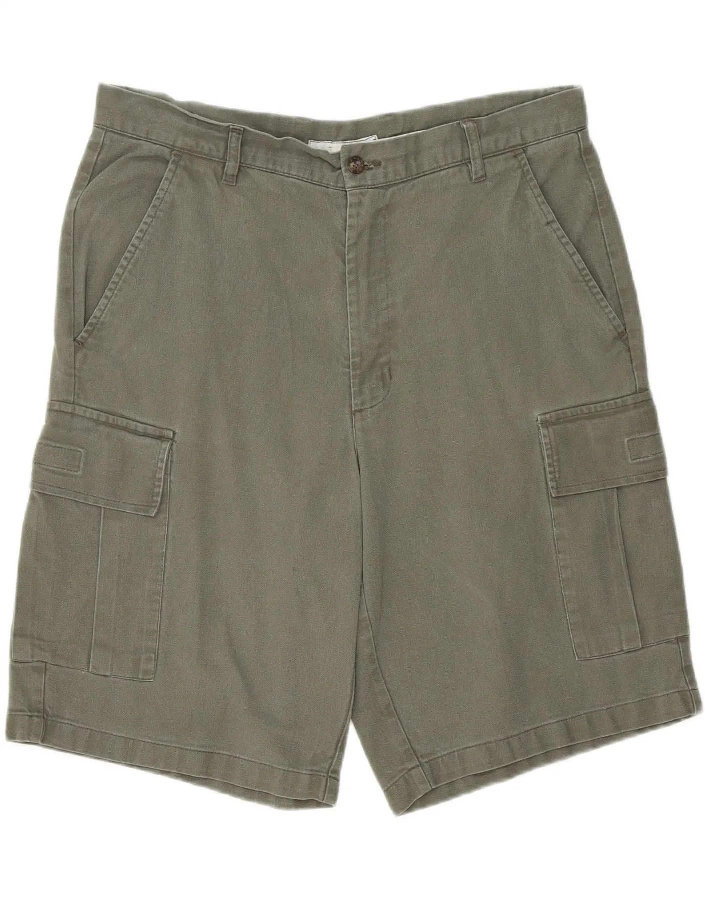 WEIPPER Mens Cargo Shorts W36 Large  Green Cotton No Bulky Feel surfing gear