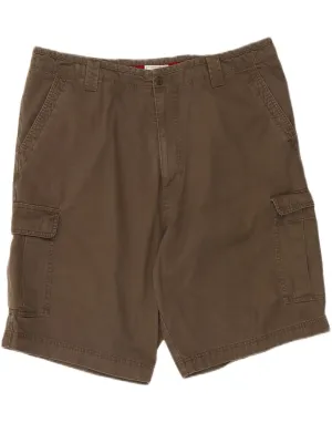 DOCKERS Mens Loose Fit Cargo Shorts  W42 2XL Brown Cotton plus-size choice