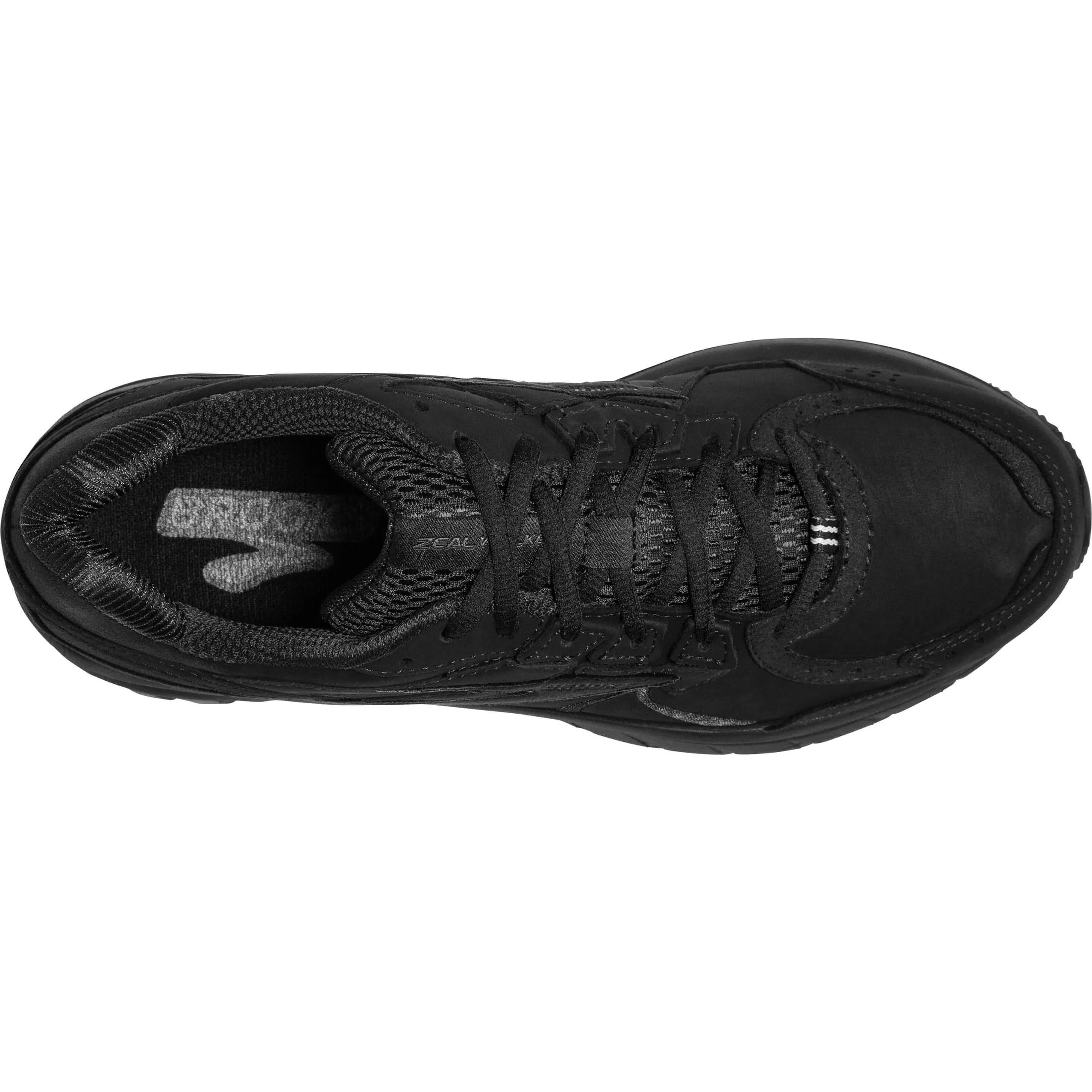 Weather Protection Nature Path Brooks Zeal Walker Womens Walking Shoes - Black