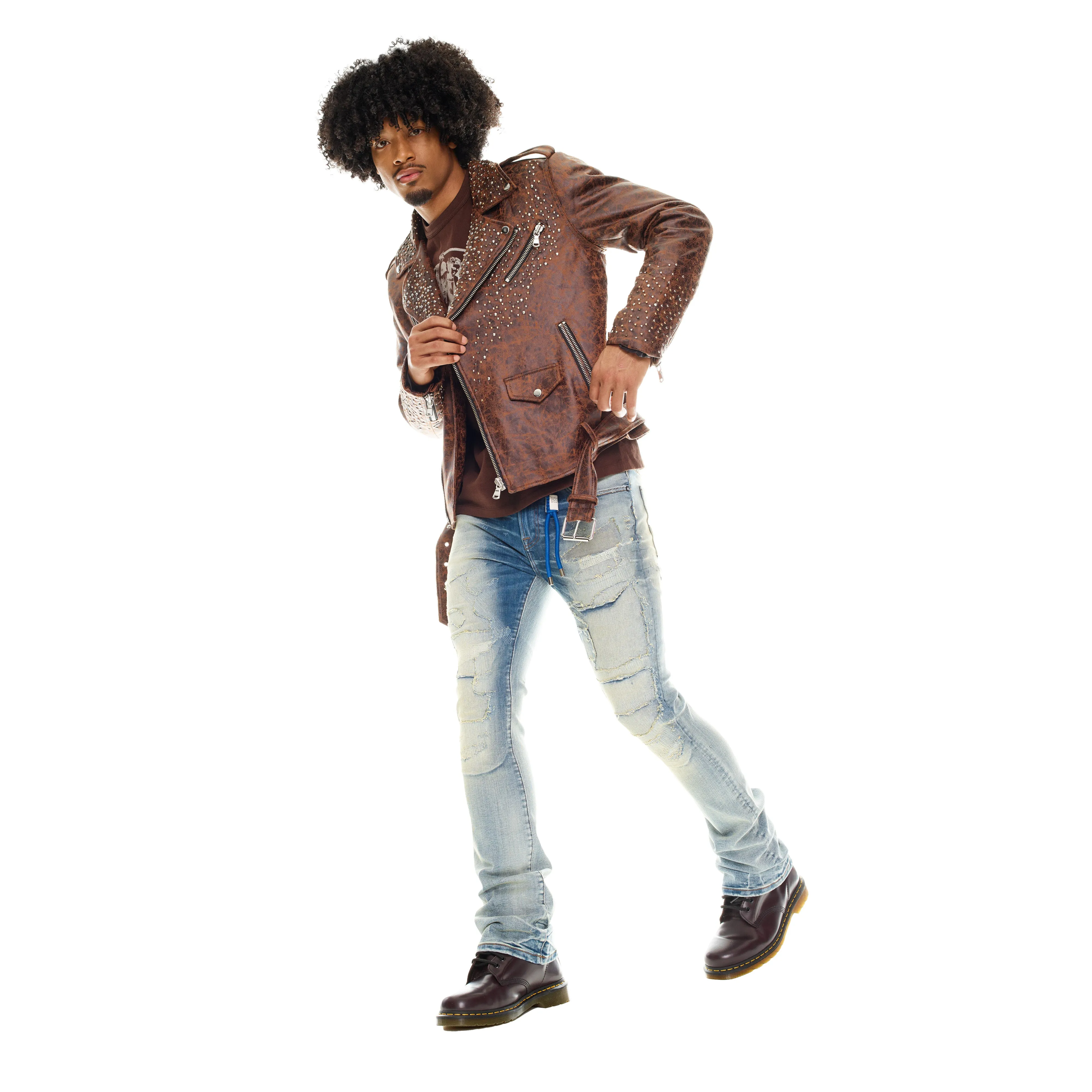 Faded Wash LENNY BOOTCUT JEANS IN LUCA