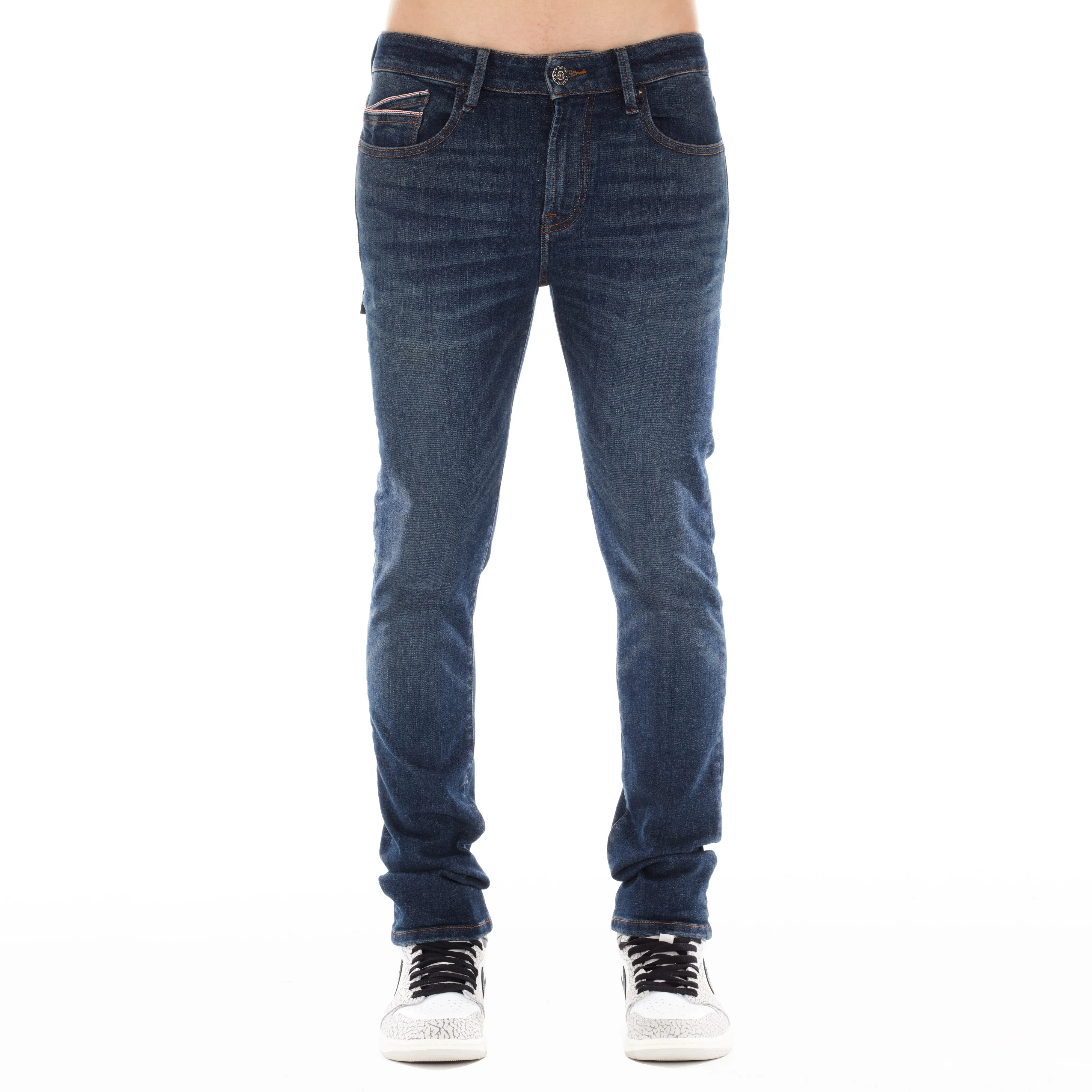 Adjustable Waistband Stretch Classic Gym Ready PUNK SUPER SKINNY IN DARKSAND