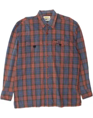vacation wear VINTAGE Mens Shirt XL Multicoloured Check Cotton