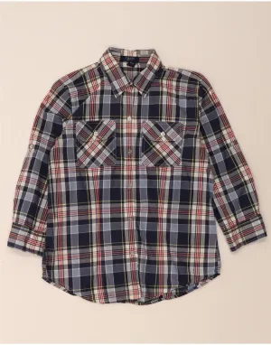CHAPS Womens Shirt UK 12 Medium Multicoloured Check Cotton slim fit Trendsetter Choice